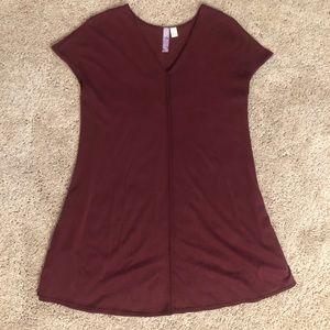 maroon dress